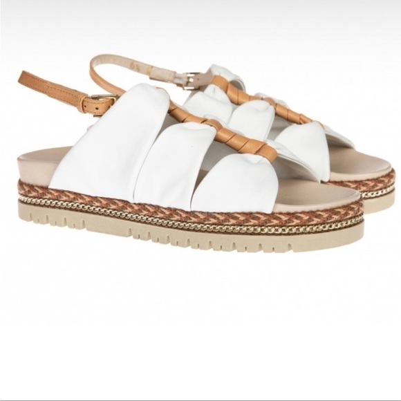Amalfi Shoes - Amalfi Rangoni Brent Gladiator Parmasoft Italian Leather Platform Sandals 37 / 7